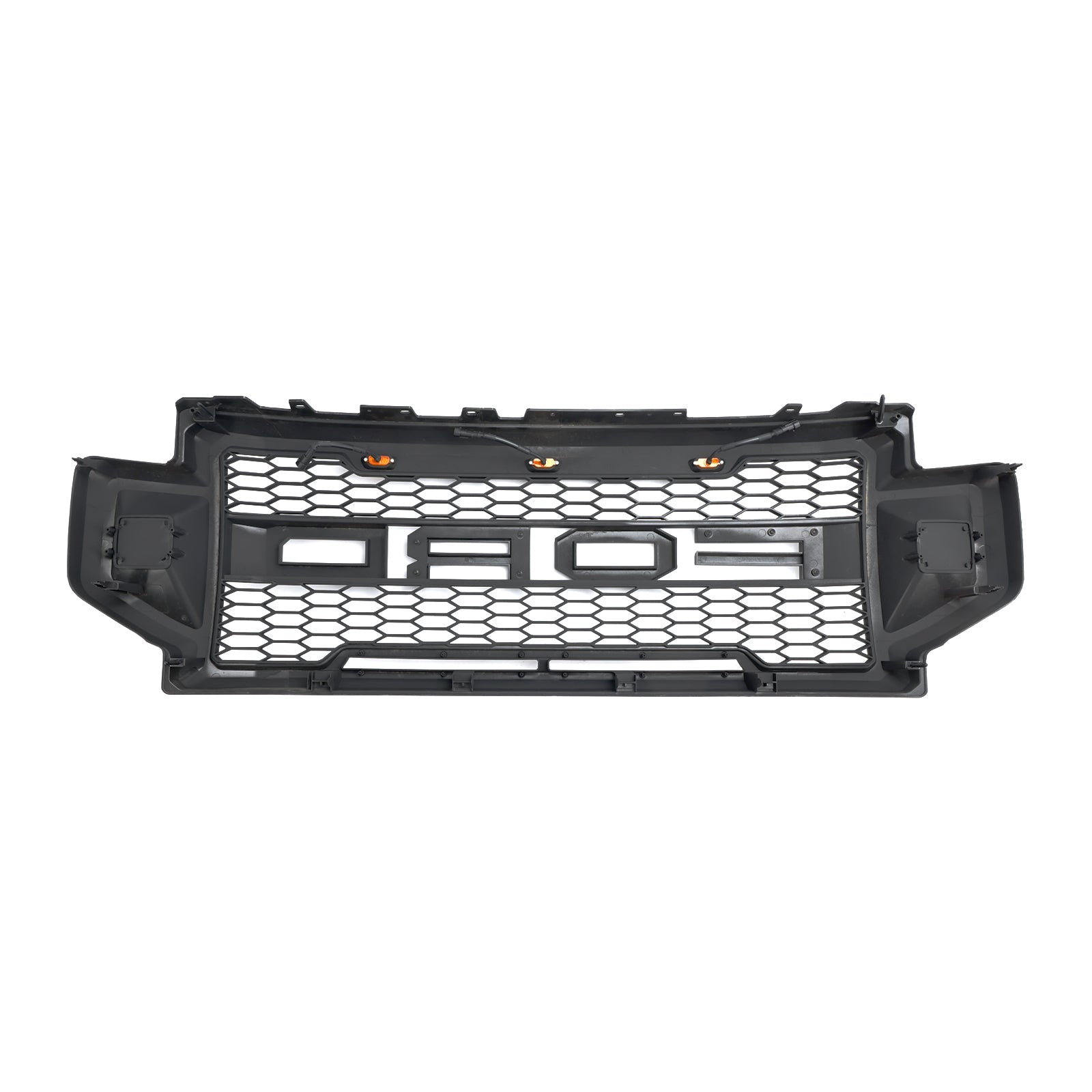 2021-2022 Ford F250 F350 F450 F550 Super Duty Raptor Style Front Bumper Grill Black Grille W/LED