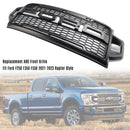 2021-2022 Ford F250 F350 F450 F550 Super Duty Raptor Style Front Bumper Grill Black Grille W/LED-3