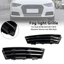 Audi A4 B9 2016-2018 Parrilla de luz antiniebla delantera estilo panal estándar Parachoques delantero Parrilla inferior negra-15