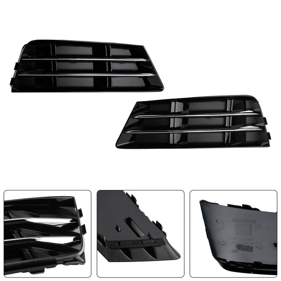 Audi A4 B9 2016-2018 Parrilla de luz antiniebla delantera estilo panal estándar Parachoques delantero Parrilla inferior negra