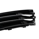 Audi A4 B9 2016-2018 Parrilla de luz antiniebla delantera estilo panal estándar Parachoques delantero Parrilla inferior negra-11