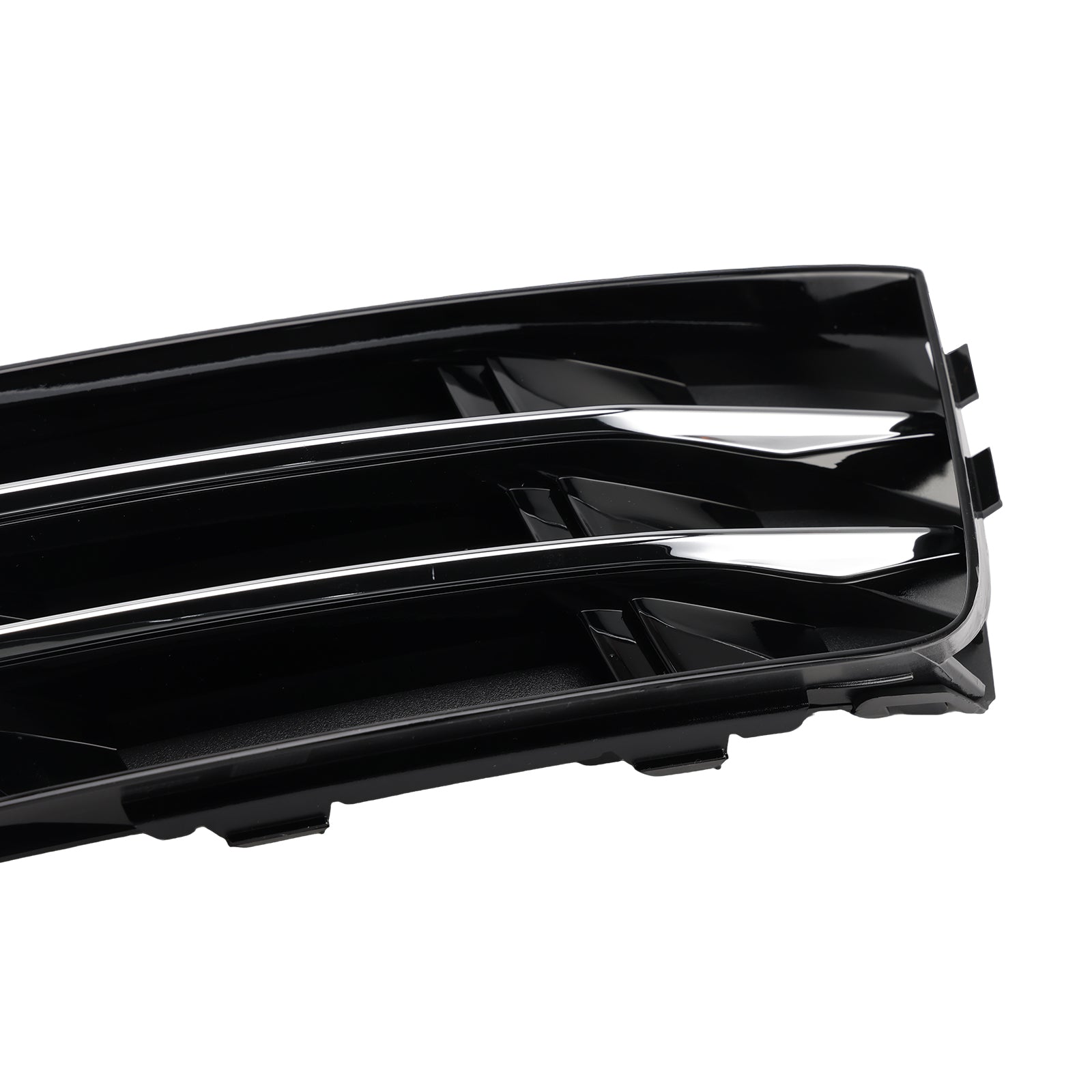 Audi A4 B9 2016–2018, Standardversion, RS4-Stil, Nebelscheinwerfergrill, untere Stoßstange, Chrom