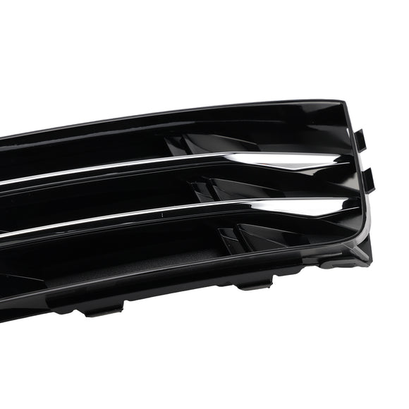 Audi A4 B9 2016-2018 Parrilla de luz antiniebla delantera estilo panal estándar Parachoques delantero Parrilla inferior negra