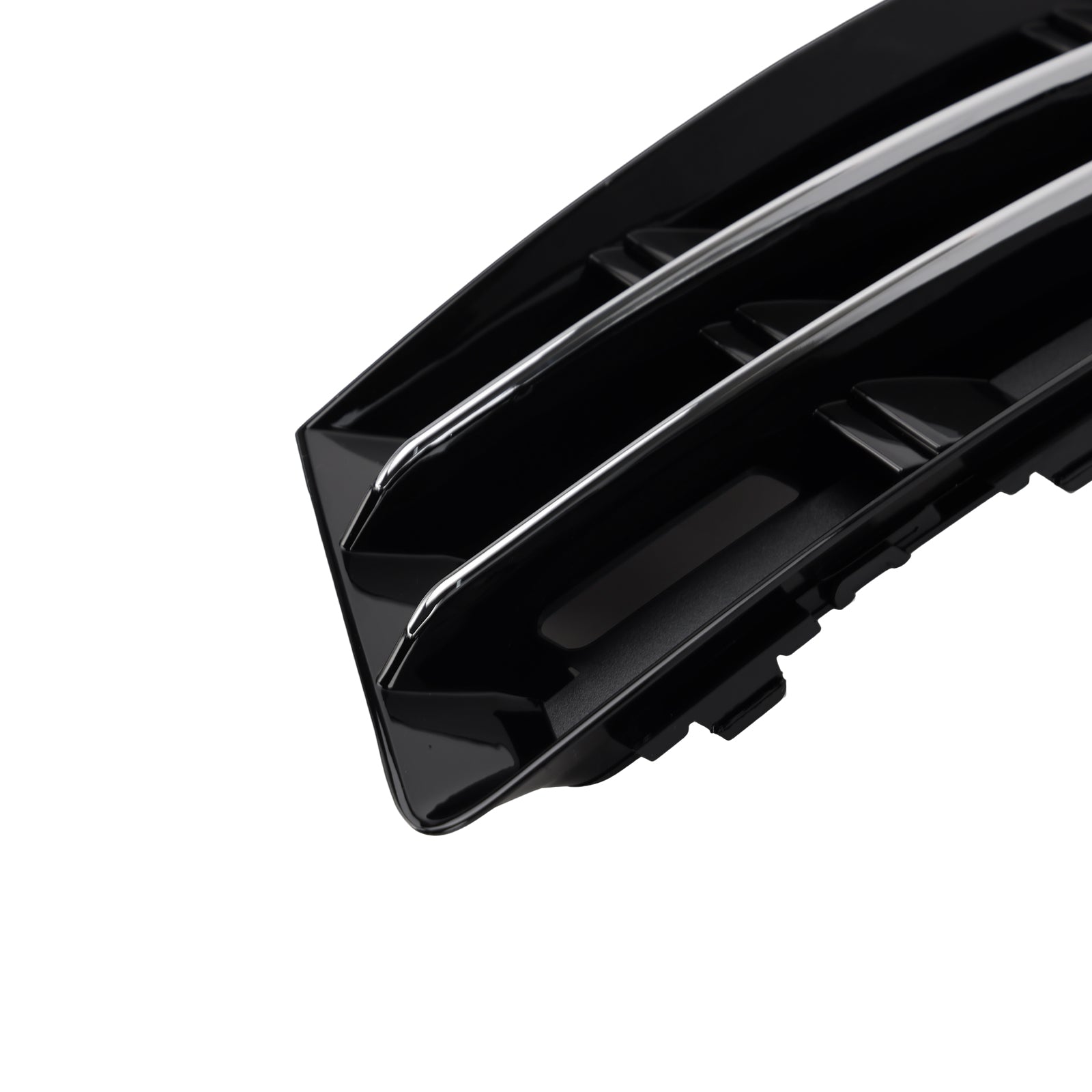 Audi A4 B9 2016–2018, Standardversion, RS4-Stil, Nebelscheinwerfergrill, untere Stoßstange, Chrom