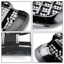 Mercedes Sprinter W907  W910 Grade dianteira estilo GT, para-choque superior, preta, substituição para modelos 2018-2023.-6