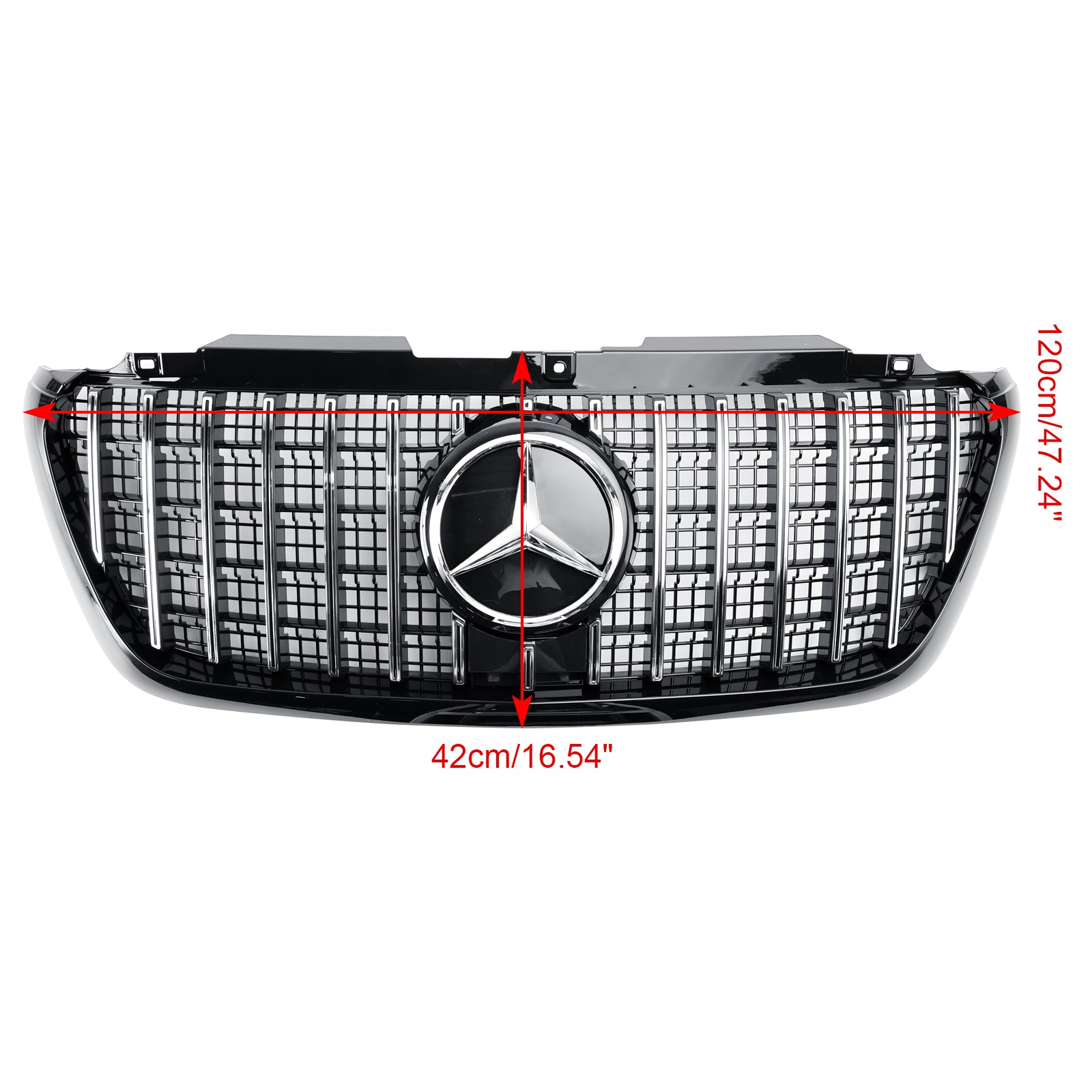 Grille de pare-chocs avant Mercedes Benz Sprinter W907 W910 2018.2-2023 AMG 1500 2500 3500 Grille de style AMG - 0