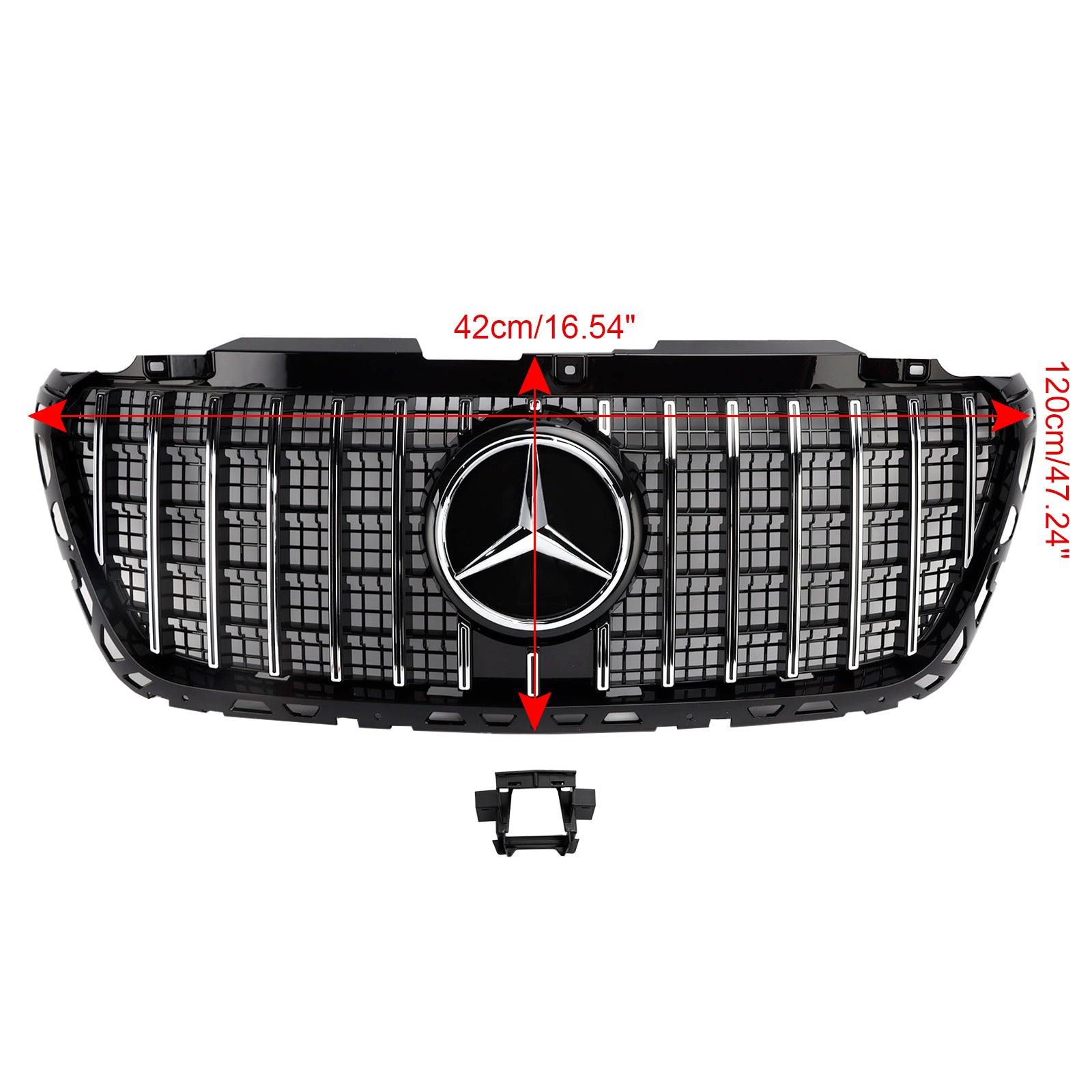 Mercedes-Benz Sprinter W907  W910 Parrilla de parachoques delantera estilo AMG AMG 1500 2500 3500 2018.2-2023 - 0