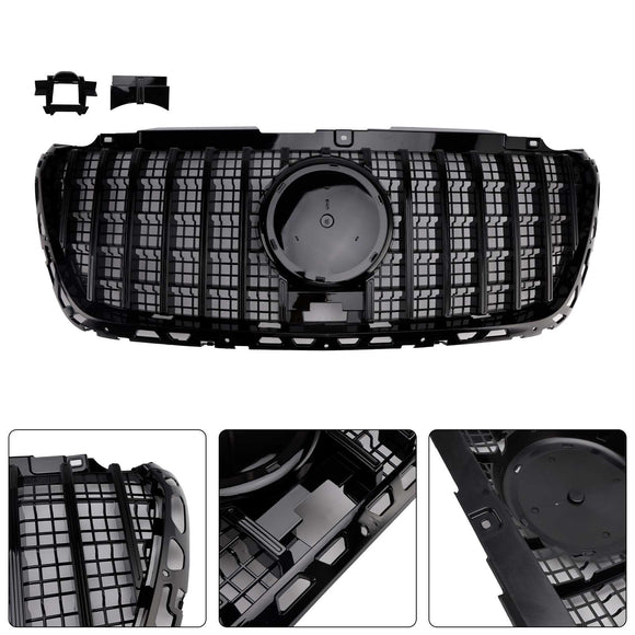 2018.2-2023 Mercedes Benz Sprinter W907 W910 1500 2500 3500 GT Style Front Bumper Grill Black Grille