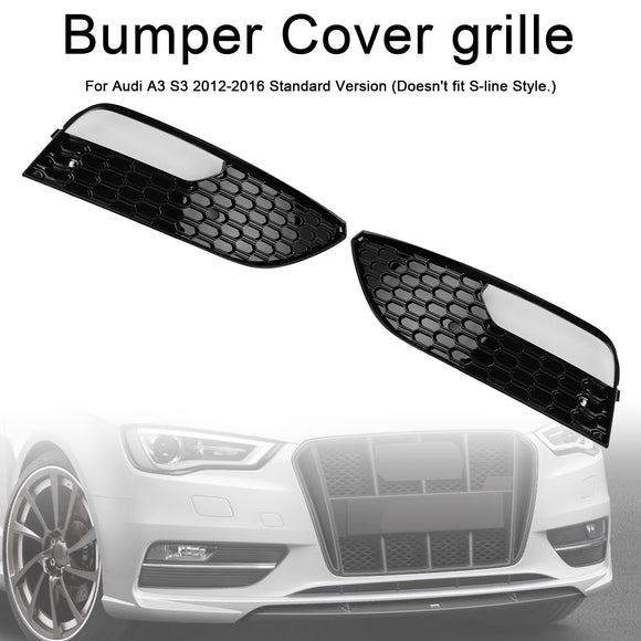 2012-2016 Audi A3 8V Sportback Fog Light Honeycomb Grill Front Bumper Lower Cover Black Grill 8V3807681 8V3807682