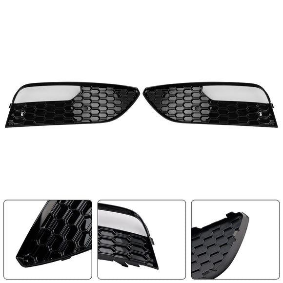 2012-2016 Audi A3 8V Sportback Fog Light Honeycomb Grill Front Bumper Lower Cover Black Grill 8V3807681 8V3807682