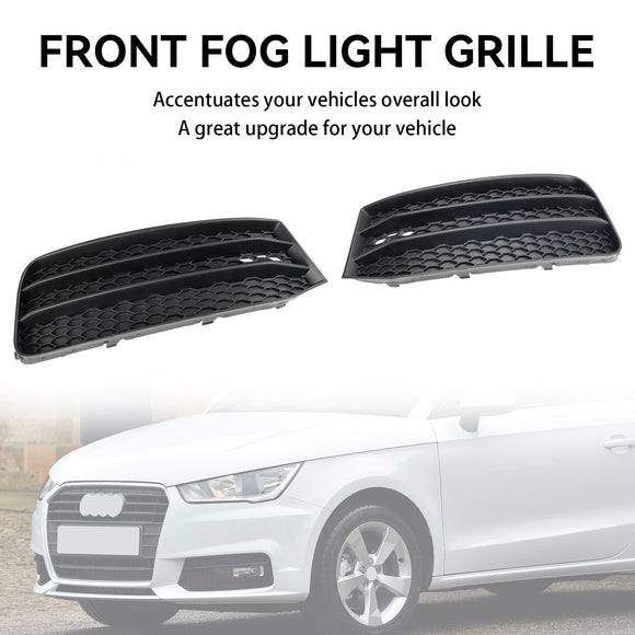 2015-2018 Audi A1 8X Honeycomb Lower Grile Front Bumper Pair Fog Light Cover Grill 8XA807681B 8XA807682B