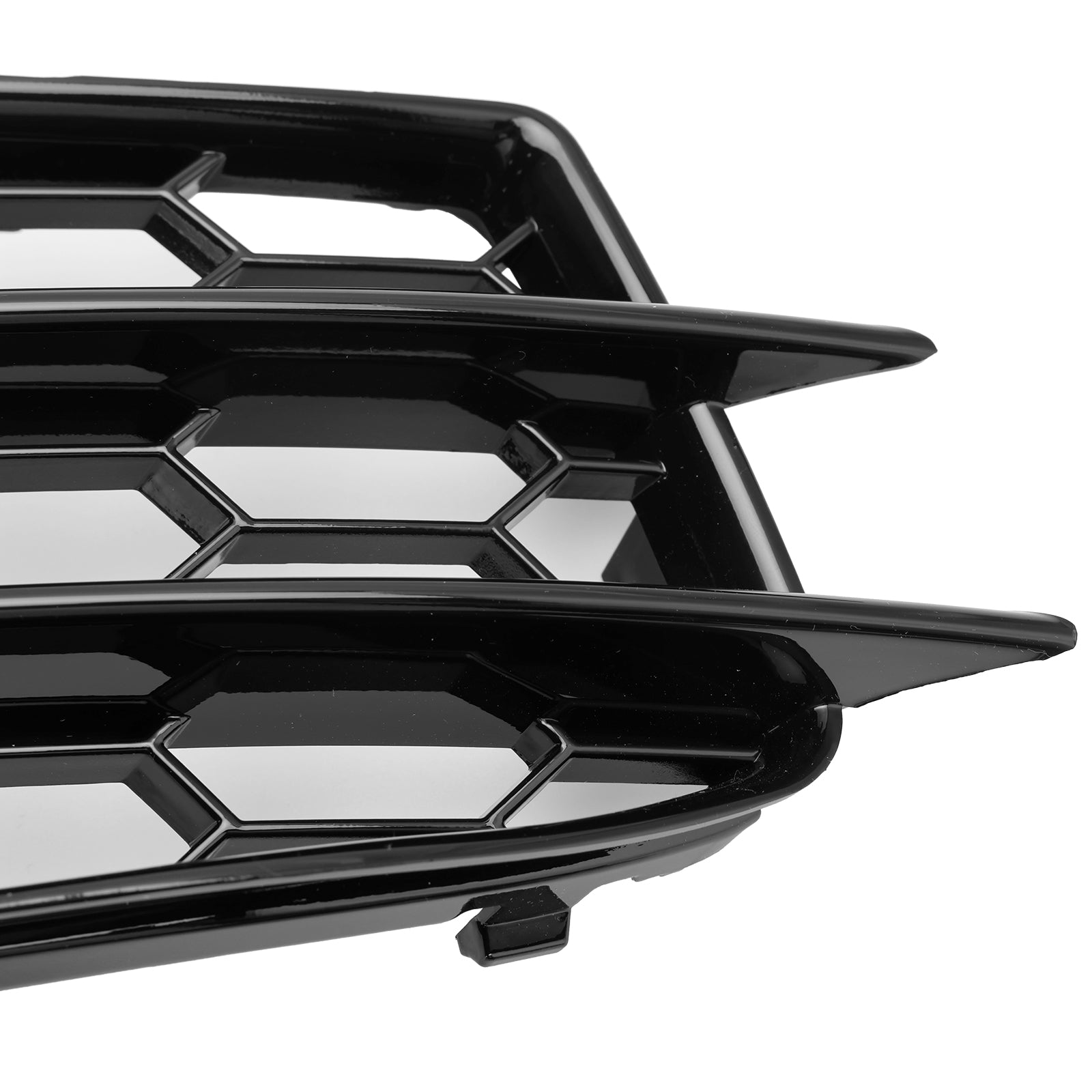 Audi A3 S-Line 8P 2009-2013 Honeycomb Fog Light Grille Front Bumper Lowe Cover Black Grill 8P0807682 8P0807681