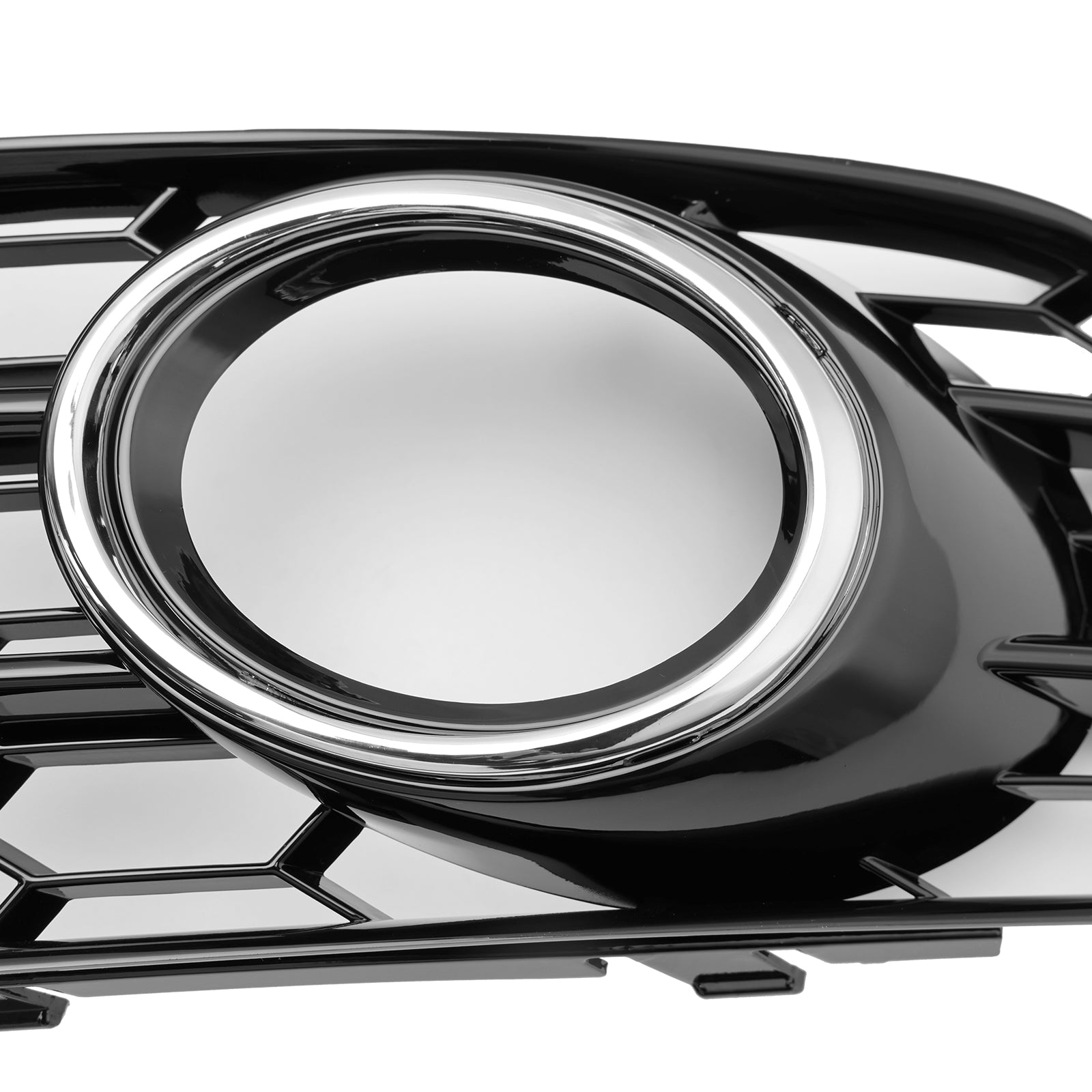 Audi A3 S-Line 8P 2009-2013 Honeycomb Fog Light Grille Front Bumper Lowe Cover Black Grill 8P0807682 8P0807681