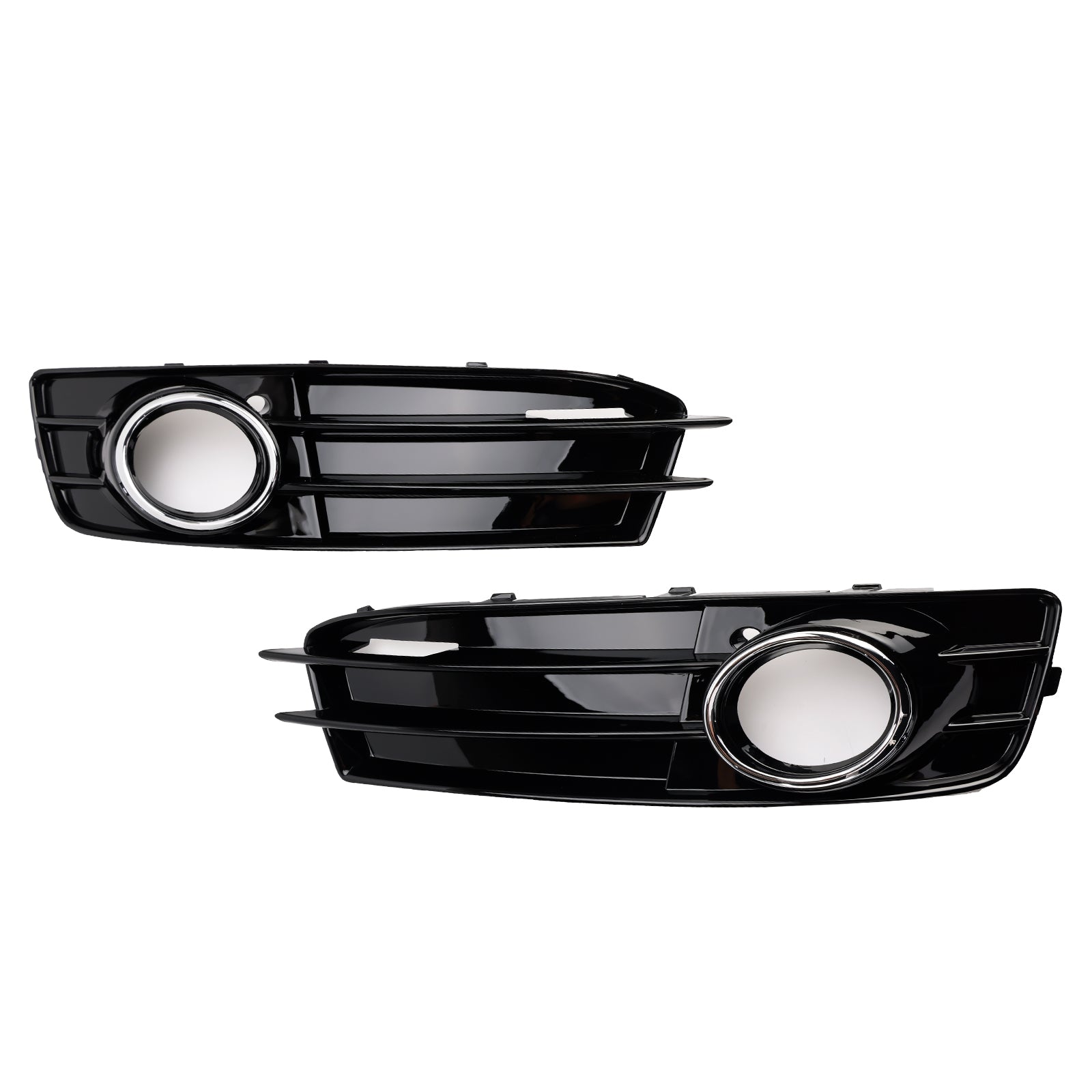Audi A3 S-Line 8P 2009-2013 Honeycomb Fog Light Grille Front Bumper Lowe Cover Black Grill 8P0807682 8P0807681