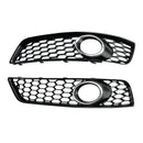 2009–2013 Audi A3 8P Honeycomb Lowe Grill Frontstoßstange Nebelscheinwerfergitter schwarze Abdeckung 8P0807682D 8P0807681D-18