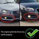 2009–2013 Audi A3 8P Honeycomb Lowe Grill Frontstoßstange Nebelscheinwerfergitter schwarze Abdeckung 8P0807682D 8P0807681D-2