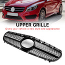 Mercedes-Benz Classe B (2014-2018) W246 Grade dianteira de substituição do para-choque, grade cromada preta diamante.-4