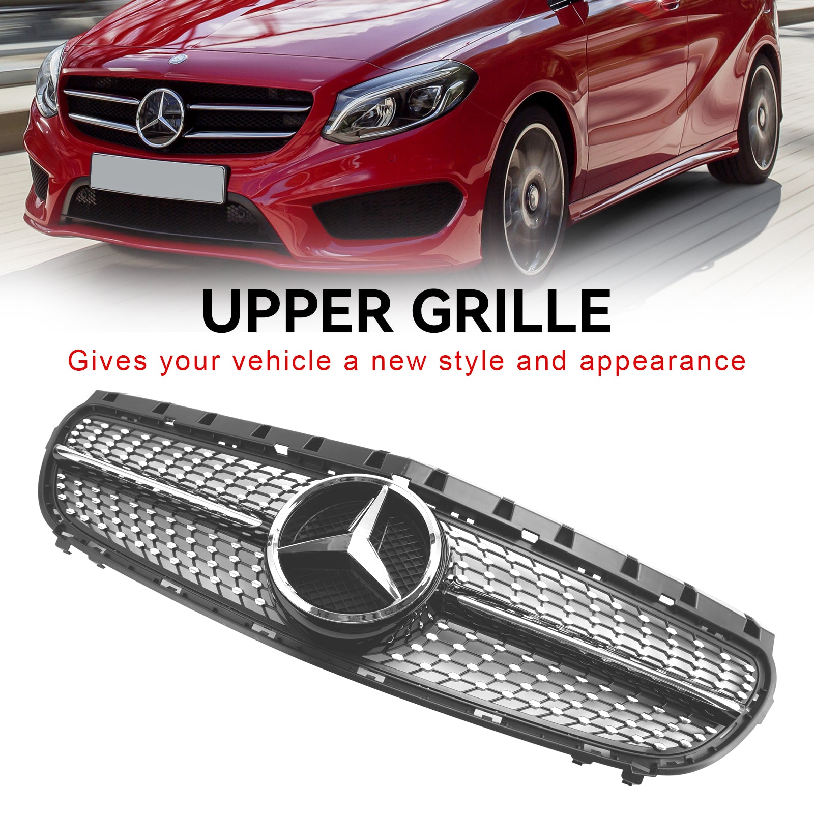 Mercedes Benz B-Class W246 B180 B200 B250 Facelift 2014.11-2018 Front Bumper Grill Replacement Grille