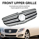 Mercedes-Benz Classe R 2010-2013 W251 Grade de substituição cromada preta para para-choque dianteiro R300/350/500/320CDI-4