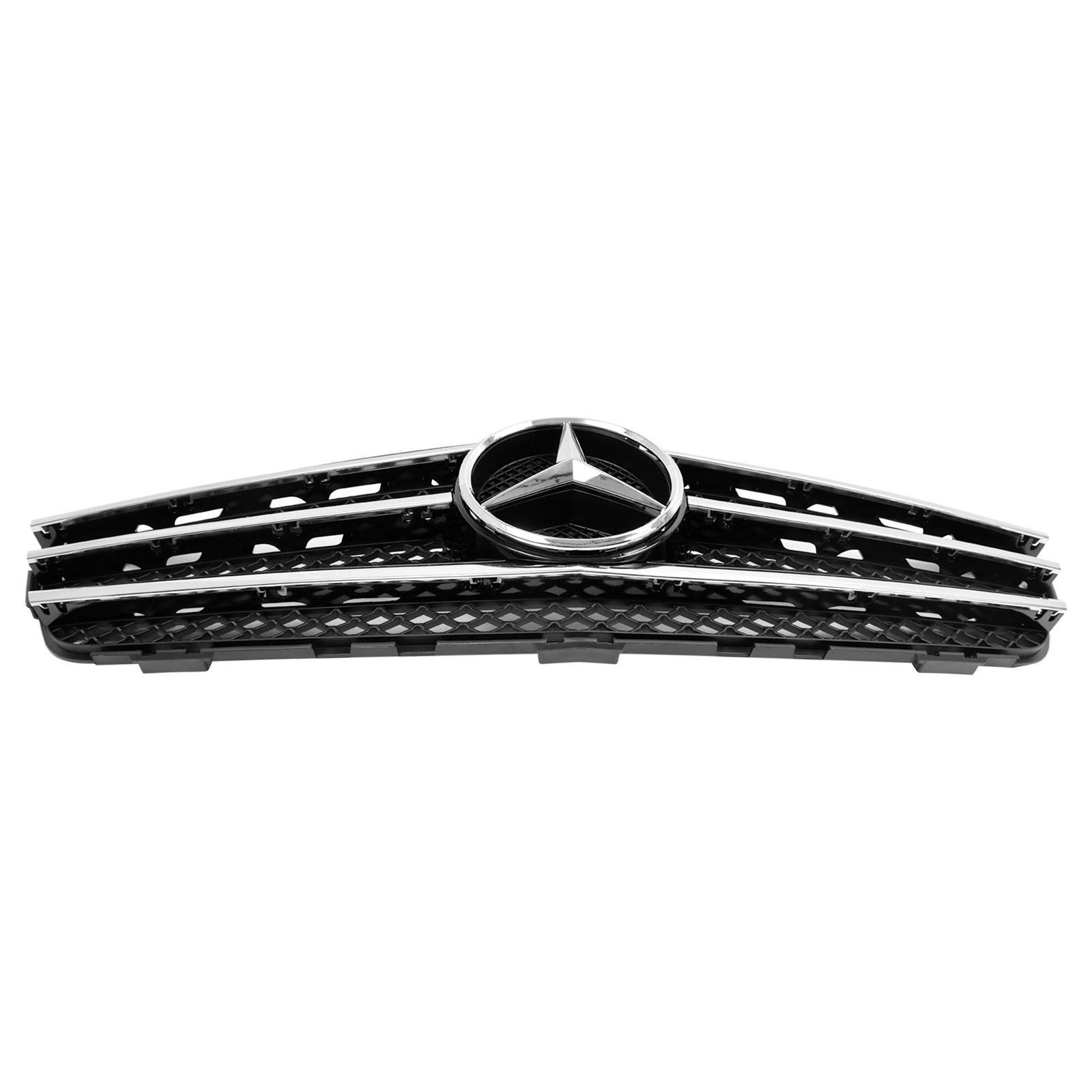 Rejilla de parachoques delantera cromada de repuesto negra para Mercedes-Benz Clase R W251 R350/500/320CDI 2010-2013