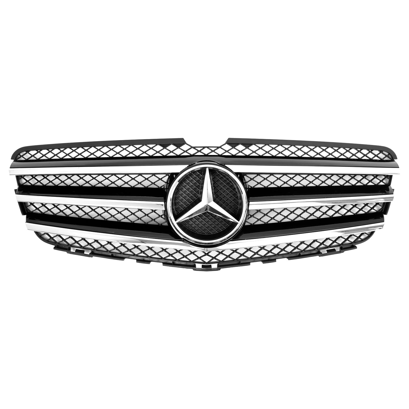 Grille de pare-chocs avant de remplacement chromée noire pour Mercedes-Benz Classe R W251 R350/500/320CDI 2010-2013