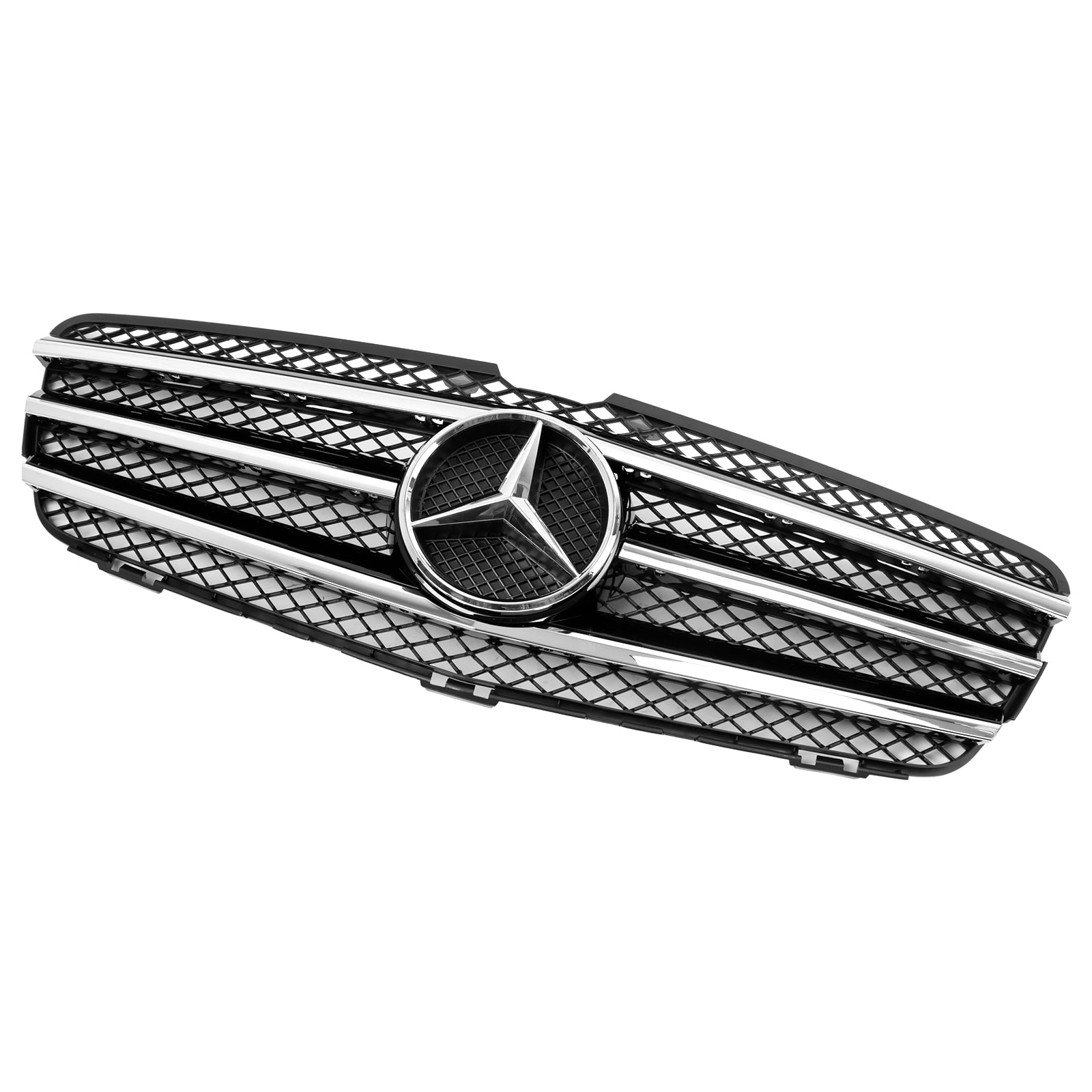 Rejilla de parachoques delantera cromada de repuesto negra para Mercedes-Benz Clase R W251 R350/500/320CDI 2010-2013