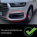 2016-2019 Audi Q7 Standard pare-chocs avant couvercle inférieur gril antibrouillard lunette insert calandre noire-18