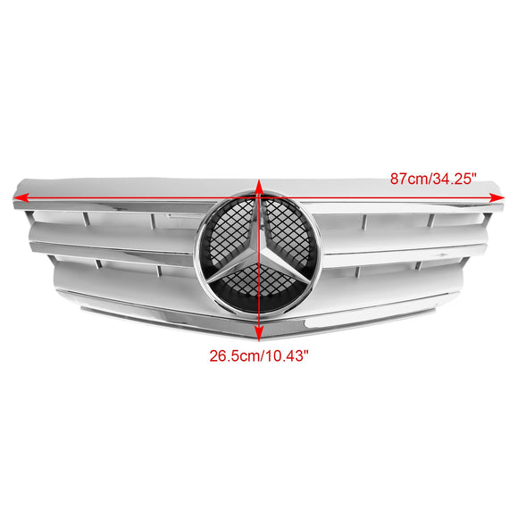 Mercedes-Benz 2009-2011 B-Klasse W245 B170/180/200 Frontstoßstangengrill Chrom Schwarz Ersatzgrill