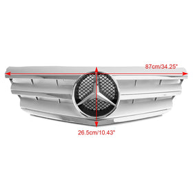 2009-2011 Mercedes-Benz B-Klasse W245 A160/180/200 Frontstoßstangengrill Chrom Grau Ersatzgrill - 0