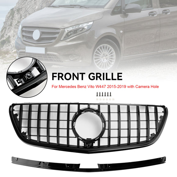 Mercedes Benz Vito / Metris 2015 2016 2017 2018 2019 W447 Diamond Grille Front Bumper Chrome Grill