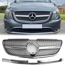 2015-2019Mercedes Benz Vito/Metris W447 Parrilla delantera con diseño de diamante-1