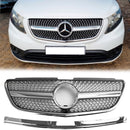 2015-2019Mercedes Benz Vito/Metris W447 Parrilla delantera con diseño de diamante-4