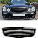 Mercedes-Benz W211 E-Class E320 E350 E500 E55 2002-2006 Black Grill Front Bumper Grille-3