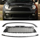 2007-2015 Mini Cooper S/JCW R55 R56 R57 R58 R59 3 STKS Zwart Grille Honingraat Grill W/Trim-3