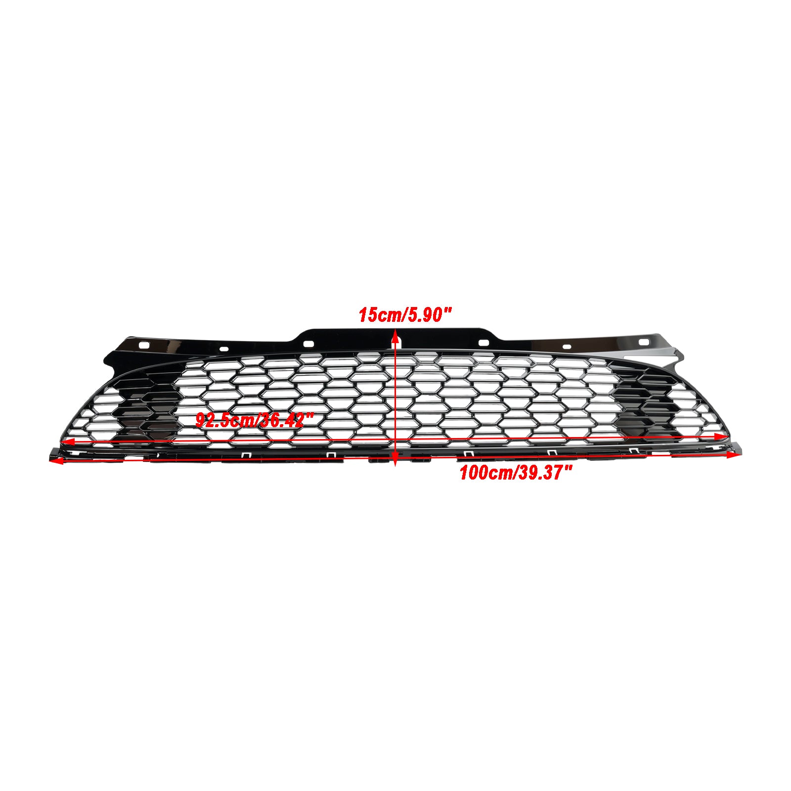 2007.06-2015 Mini Cooper S R55 R56 R57 R58 R59 JCW Style Grille de pare-chocs avant noir brillant - 0