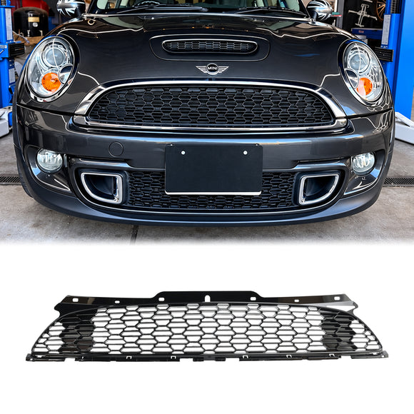 2007.06-2015 Mini Cooper S R55 R56 R57 R58 R59 JCW Style Gloss Black Griglia per paraurti anteriore