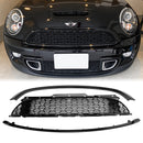 Mini Cooper S R55 R56 R57 R58 R59 2007-2015 JCW Stijl 3PCS Glanzend Zwart Voorgrill Vervanging grille-1