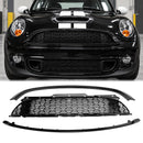 Mini Cooper S R55 R56 R57 R58 R59 2007-2015 JCW Stijl 3PCS Glanzend Zwart Voorgrill Vervanging grille-3