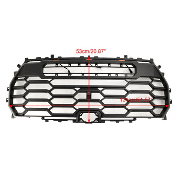 TRD PRO Grill für Toyota Tundra 2022–2026, Frontstoßstange, Lufteinlass, Kühler, schwarzer Ersatzgrill mit Toyota-Buchstaben - 0