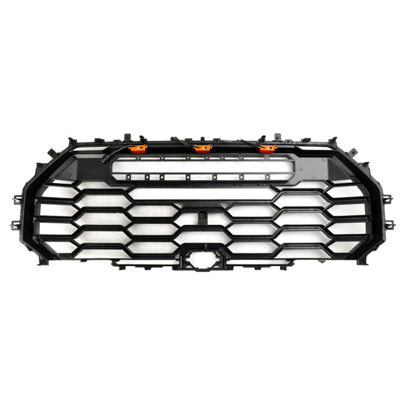 2022-2026 Toyota Tundra TRD PRO Style Front Bumper Grill Matte Black Grille With TOYOTA Letter