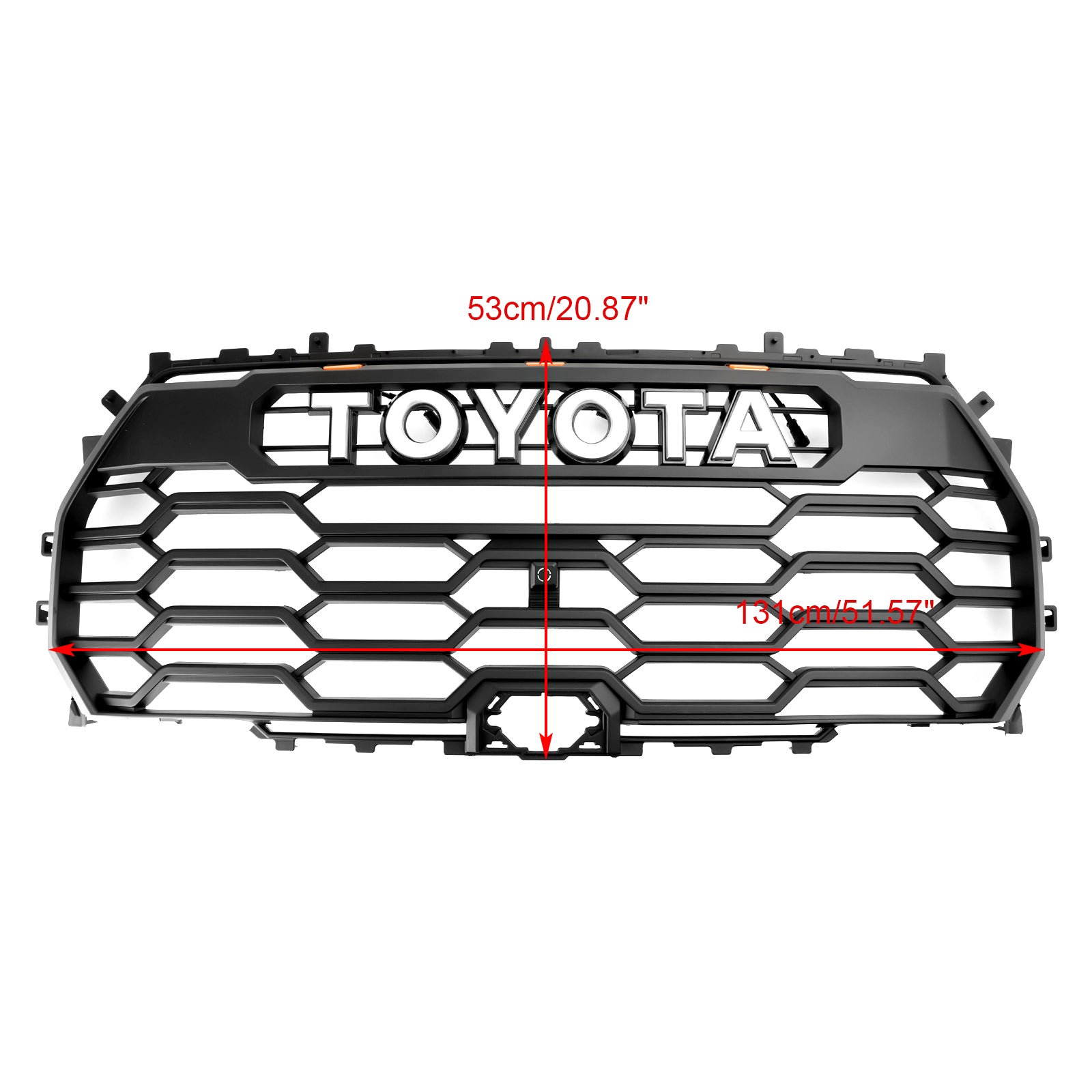 Grille de pare-chocs avant de style TRD PRO pour Toyota Tundra 2022-2025, calandre noire mate - 0