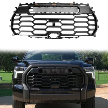Grade preta do amortecedor dianteiro da grade do estilo de Toyota Tundra 2022-2026 TRD PRO com luz do diodo emissor de luz - 0