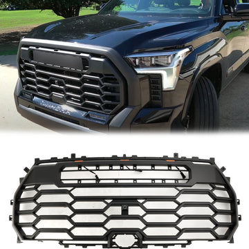 TRD PRO Grill für Toyota Tundra 2022–2026, Frontstoßstange, Lufteinlass, Kühler, schwarzer Ersatzgrill mit Toyota-Buchstaben