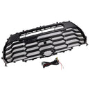 Toyota Tundra 2022-2026 TRD PRO Style Grill Matte Black Front Bumper Replacement Grille With LED & Light Bar & TOYOTA Letter-12