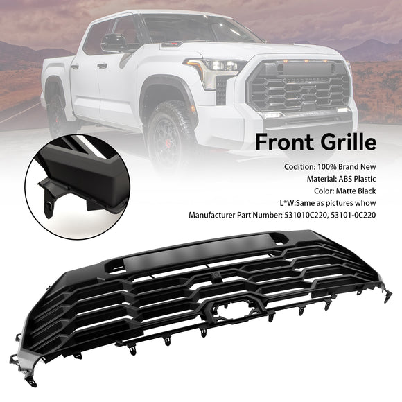 Toyota Tundra | TRD Pro Grille | 2022-2025 | Matte Black Front Bumper Grill W/ LED Light