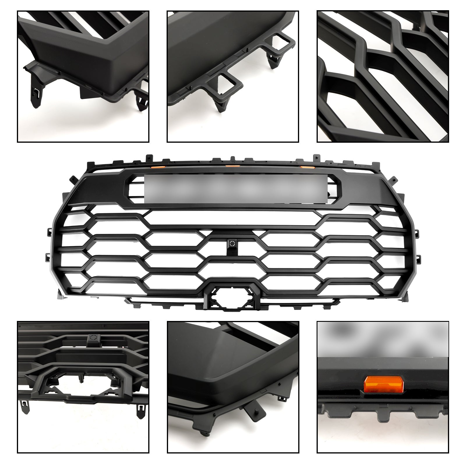 2022-2025 Toyota Tundra Trd Pro Style Bumper Grill Grill Matte Black