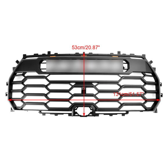 2022-2025 Toyota Tundra TRD PRO Style Front Bumper Grill Matte Black Grille
