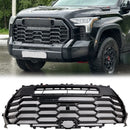 Toyota Tundra 2022-2026 TRD PRO Style Grill Matte Black Front Bumper Replacement Grille With LED & Light Bar & TOYOTA Letter-4