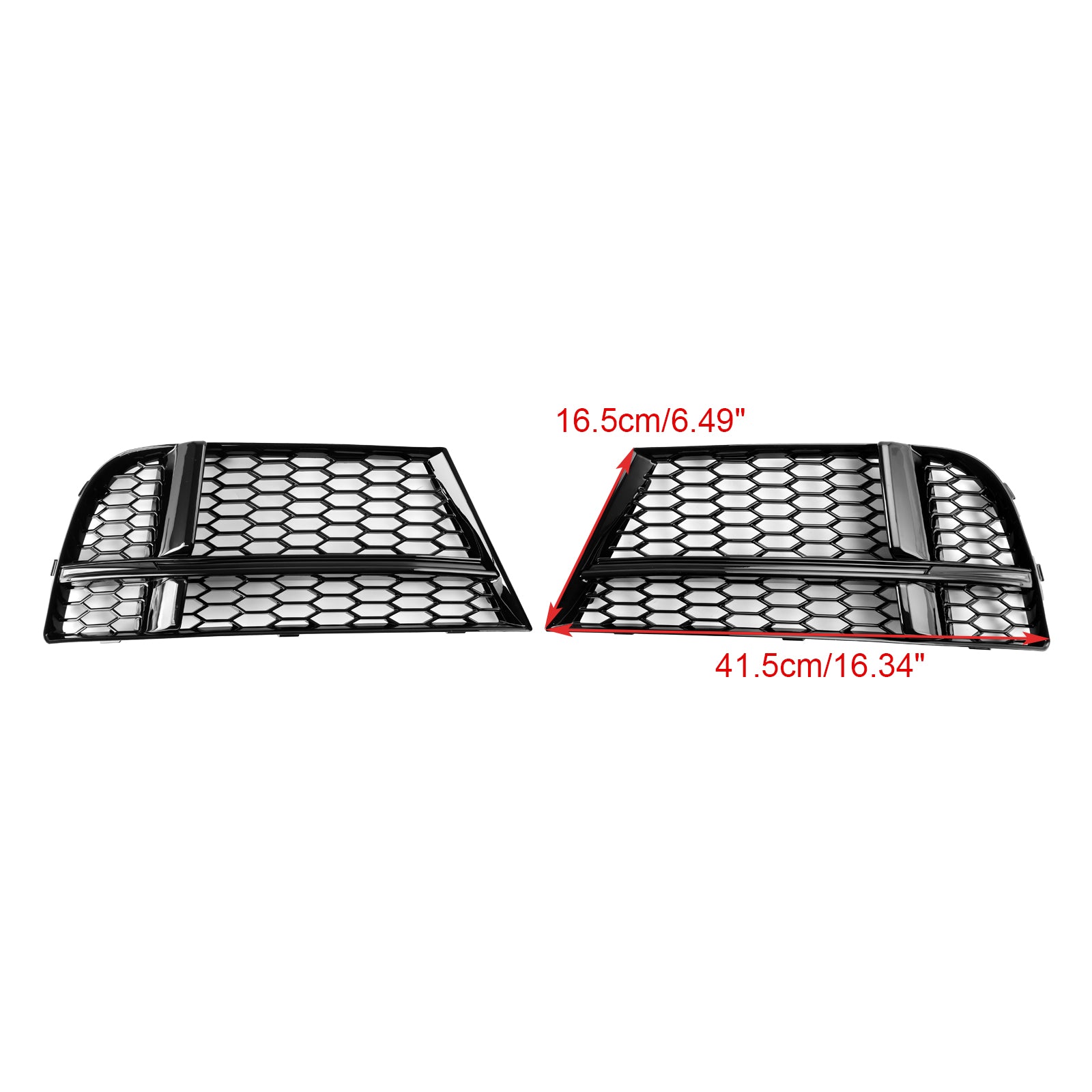 Cubierta de luz antiniebla delantera y bisel de rejilla para Audi A3 8V S-Line Sedán/Sportback/Convertible 2016.05-2020