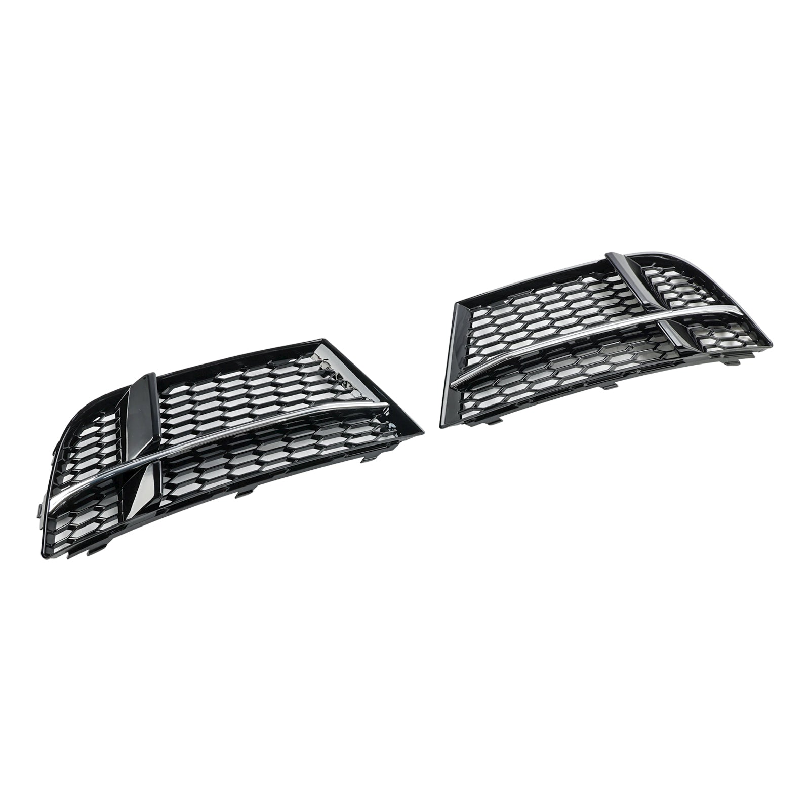 2017–2020 Audi A3 S-Line/S3 8V Honeycomb Lower Grill Front Bumper Fog Light Lower Black Cover Grille 8V3807681AE 8V3807682Q